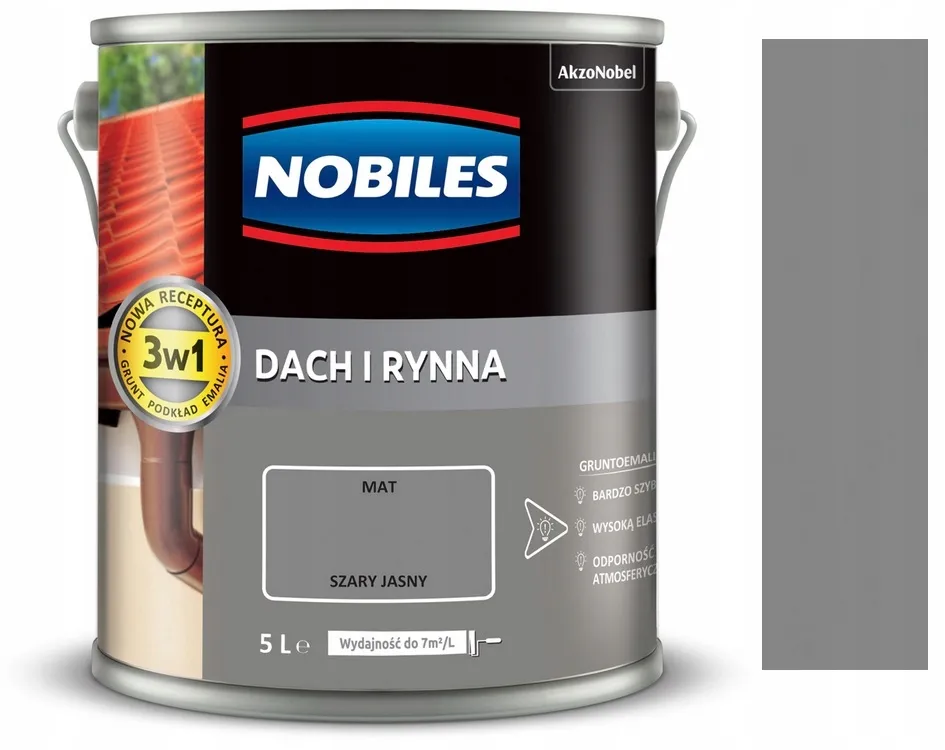 Zdjęcie Nobiles dach i rynna - dlaczego nie warto rozcieńczać farby