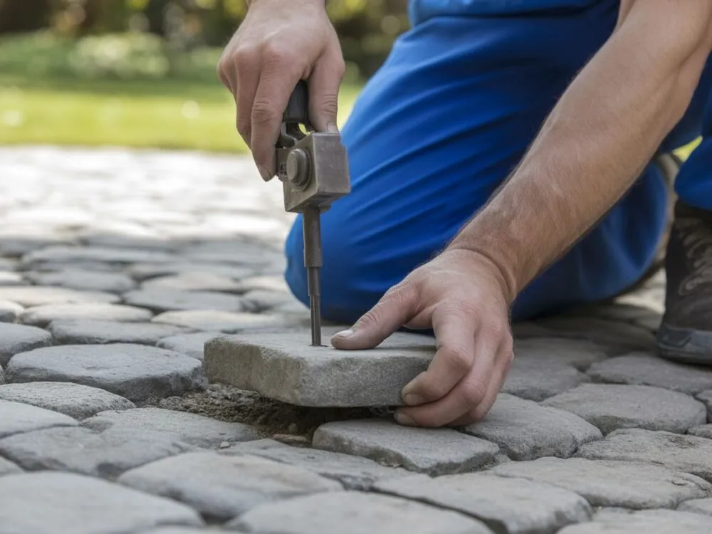 Zdjęcie Jak wyciągnąć pojedyncza kostkę brukową - proste kroki i porady