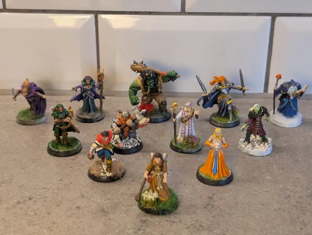 figurki Talisman pomalowane speedpaint