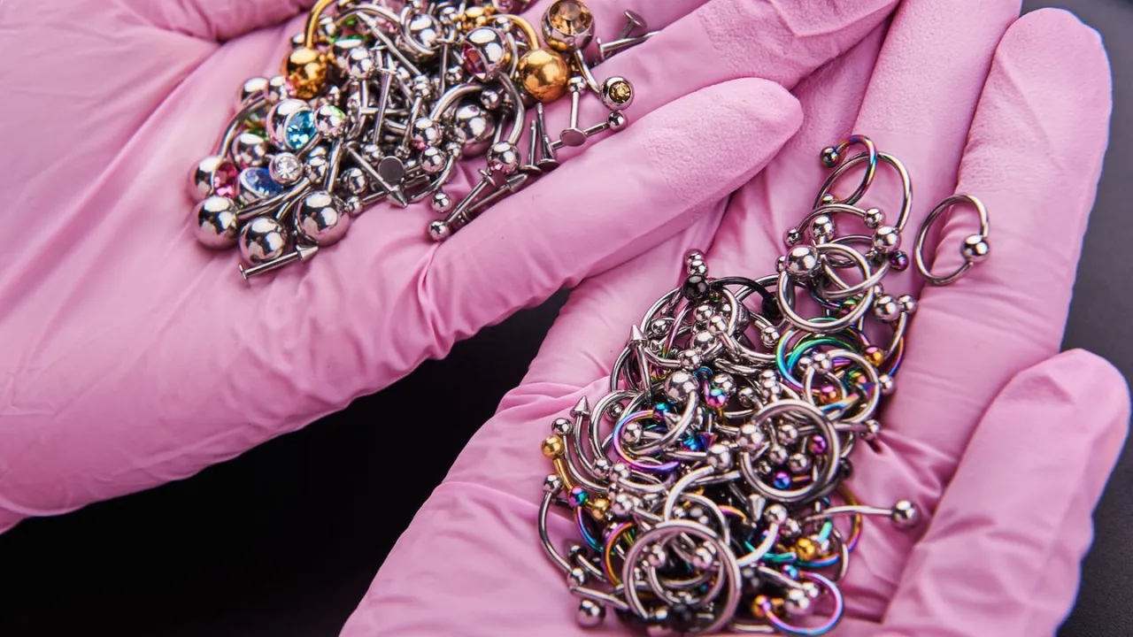 por&oacute;wnanie kolczyk&oacute;w tytanowych i stalowych