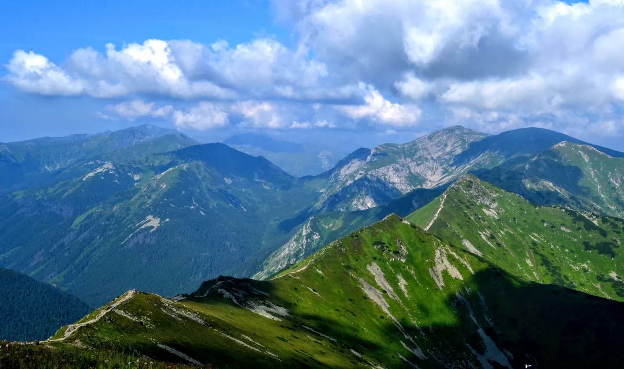 Widok na Kasprowy Wierch z Czerwonych Wierchów