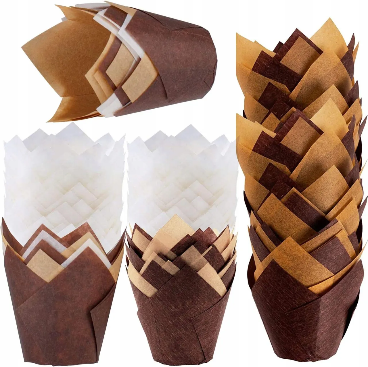 foremki do babeczek tulipanowe DIY