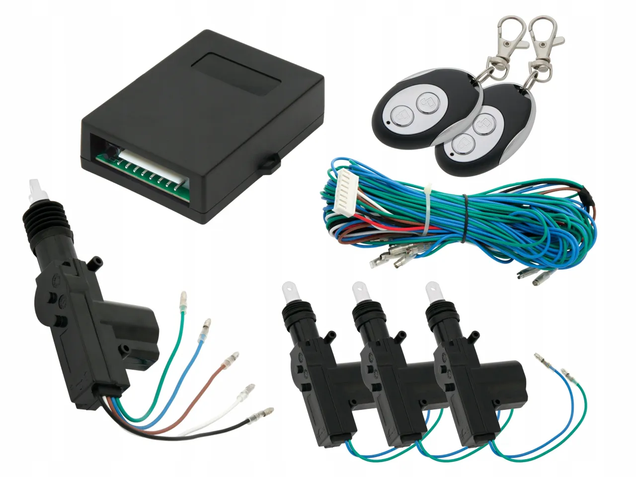 komponenty centralnego zamka samochodowego