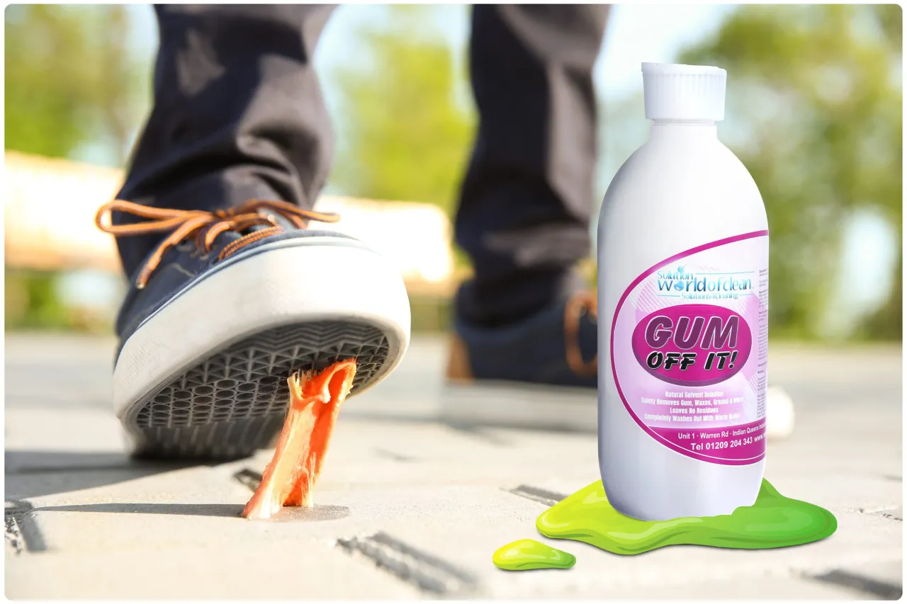 Ocet i olej roślinny do usuwania gumy