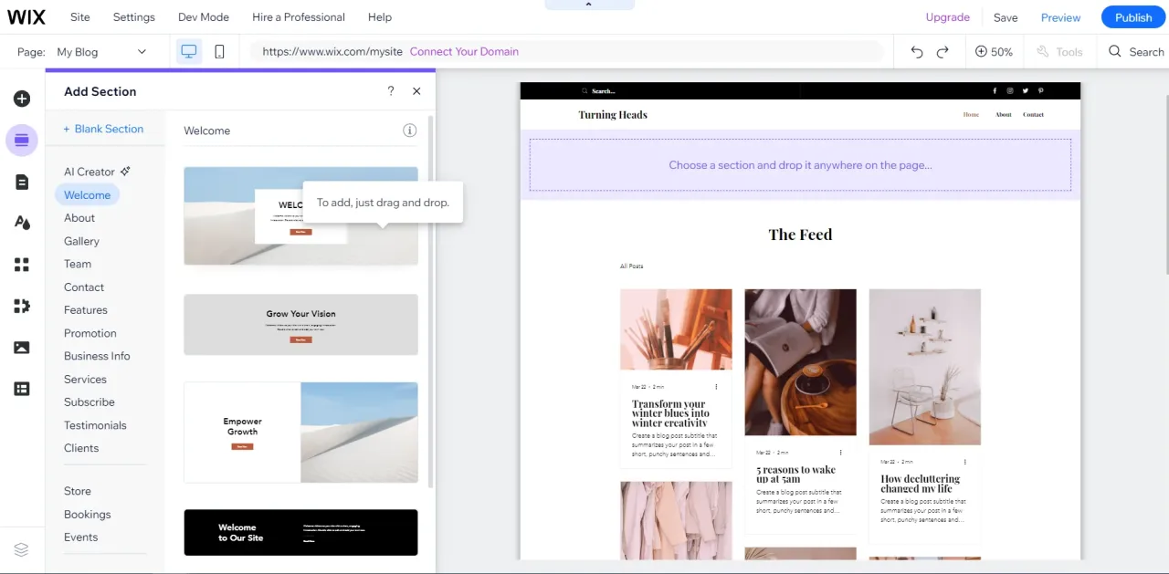 Wix drag and drop editor vs WordPress Gutenberg editor