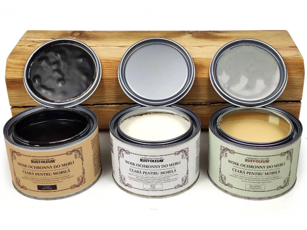 Rodzaje wykończeń mebli farby olej wosk