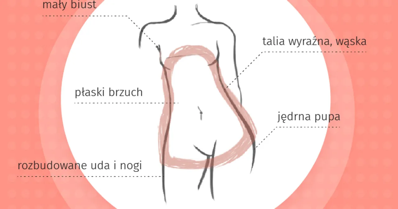 infografika typy sylwetek kobiecych