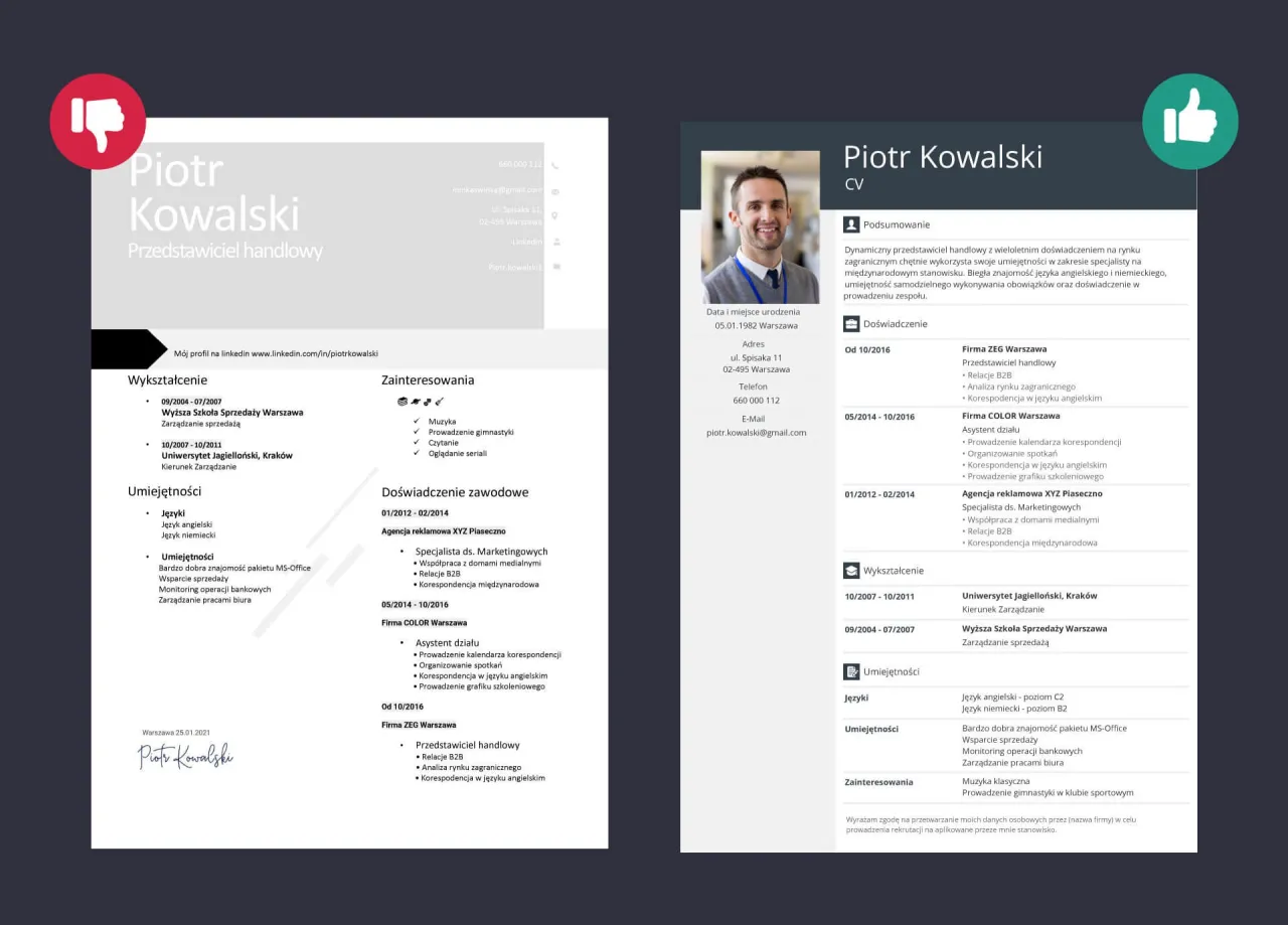 Rekruter skanujący CV