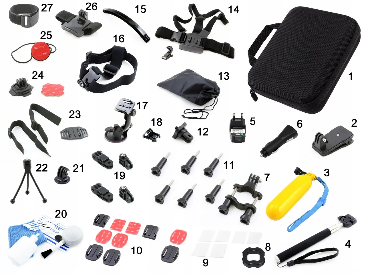 akcesoria do kamery motocyklowej