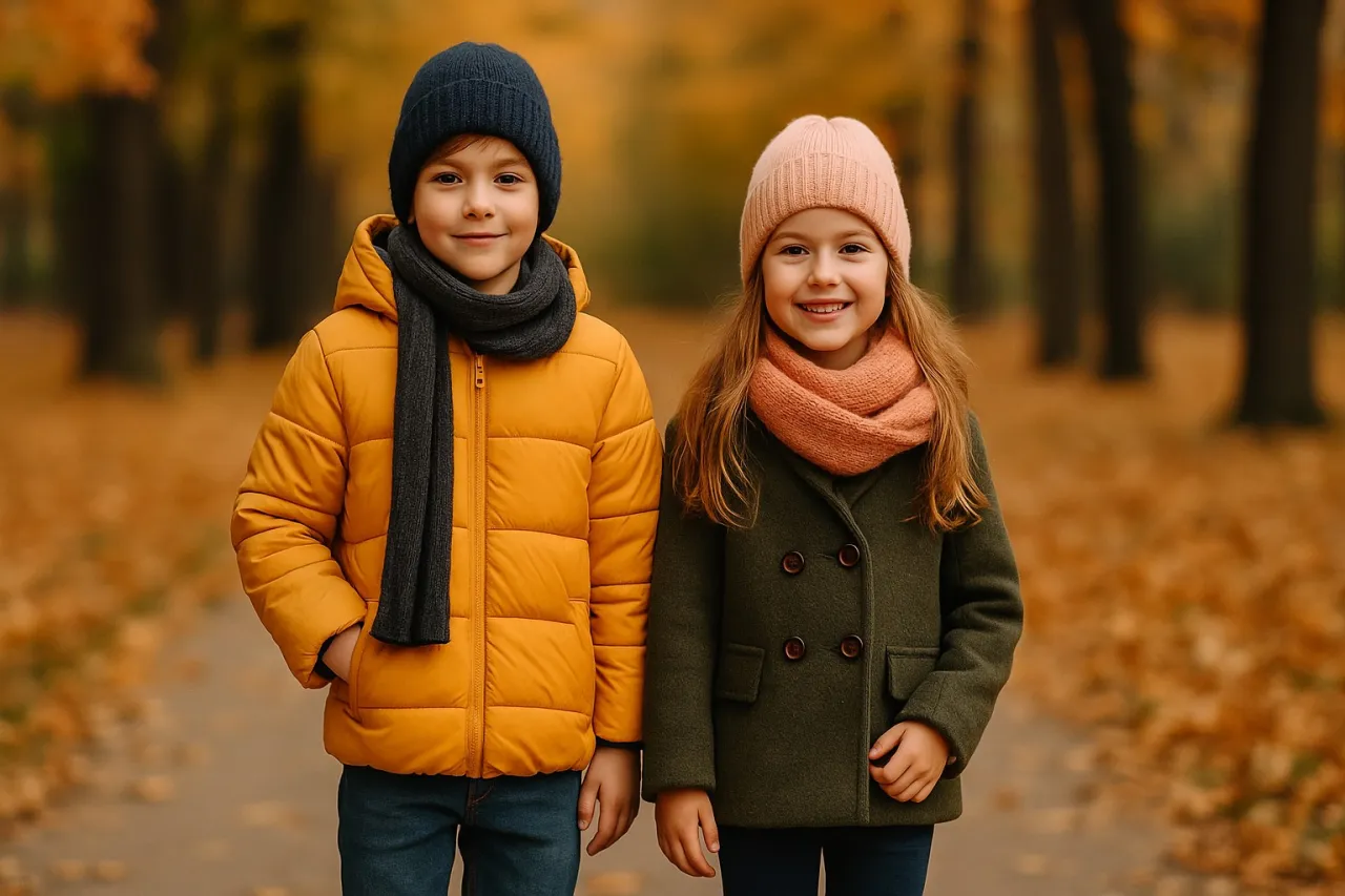 modne kolory i wzory kurtek chłopięcych jesień