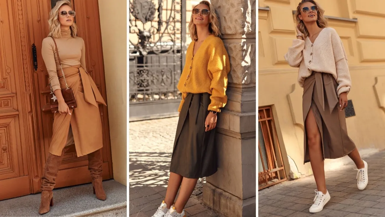 Stylizacje z długą spódnicą dla różnych typów sylwetki