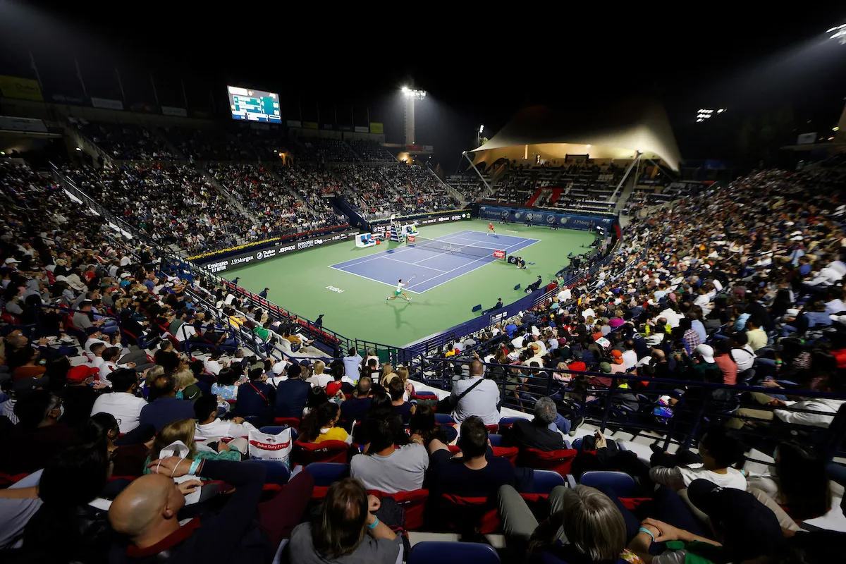 Dubai Duty Free Tennis Stadium Innenansicht