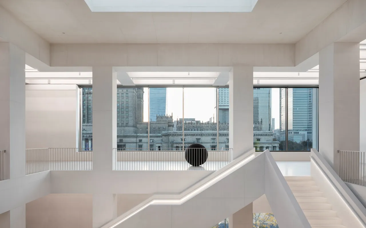 Muzeum Sztuki Nowoczesnej Warszawa wizualizacje wnętrza