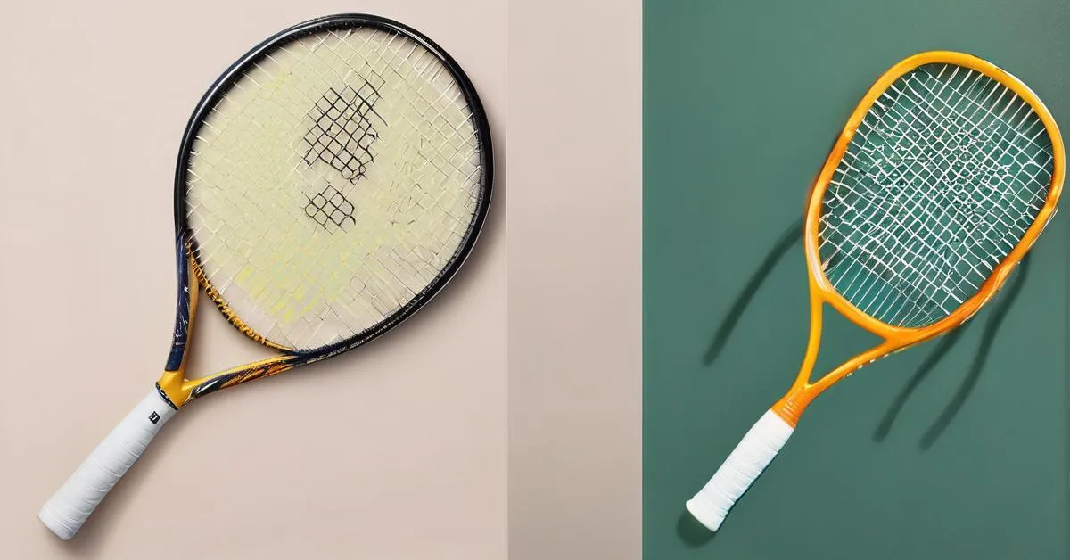 Rakieta do squasha i rakieta tenisowa porównanie wyglądu