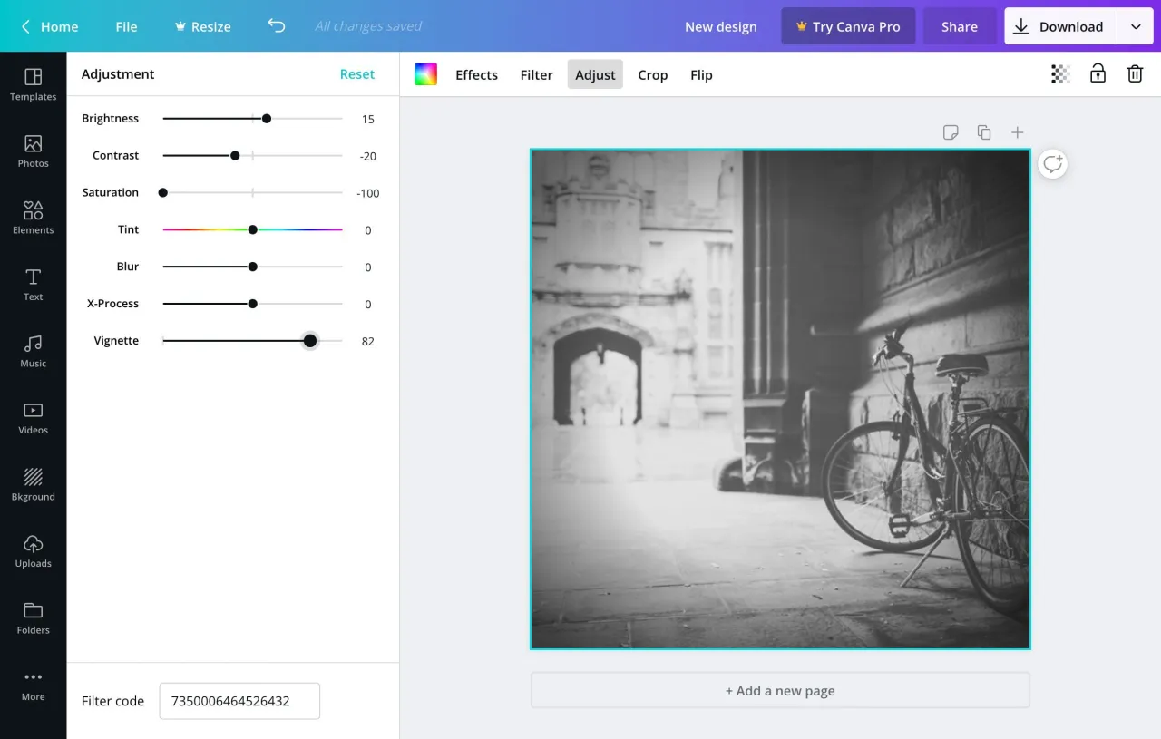 przykłady winietowania przed i po photoshop