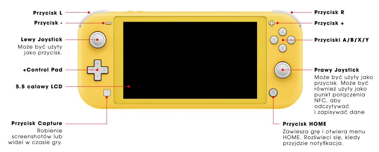 Nintendo Switch konsola gł&oacute;wna ustawienia