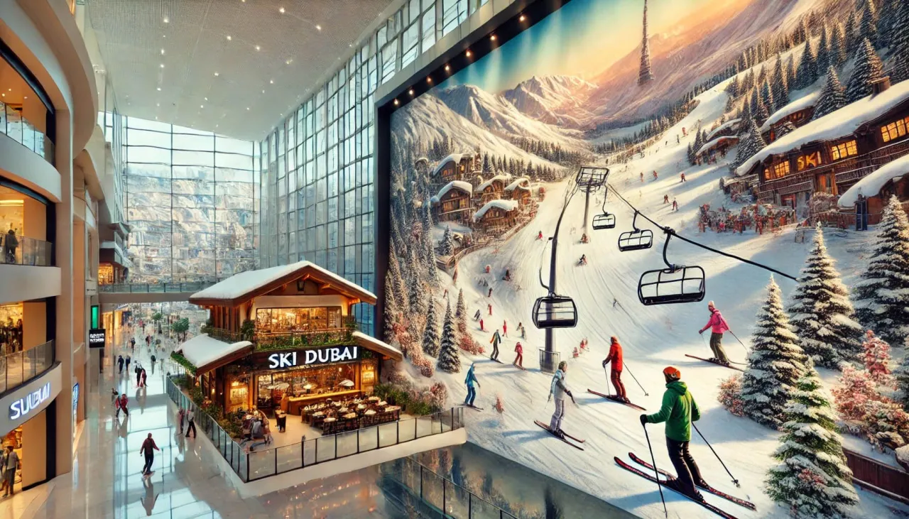 Ski Dubai wnętrze stoku narciarskiego