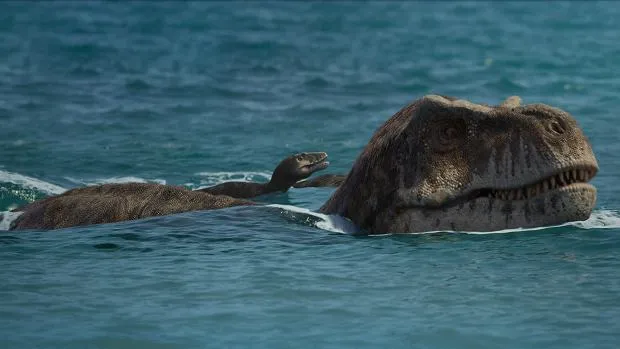 Kadr z serialu Prehistoryczna Planeta Tyrannosaurus Rex