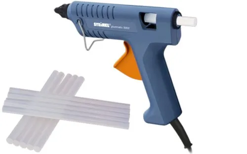 zwęglony klej na gorąco