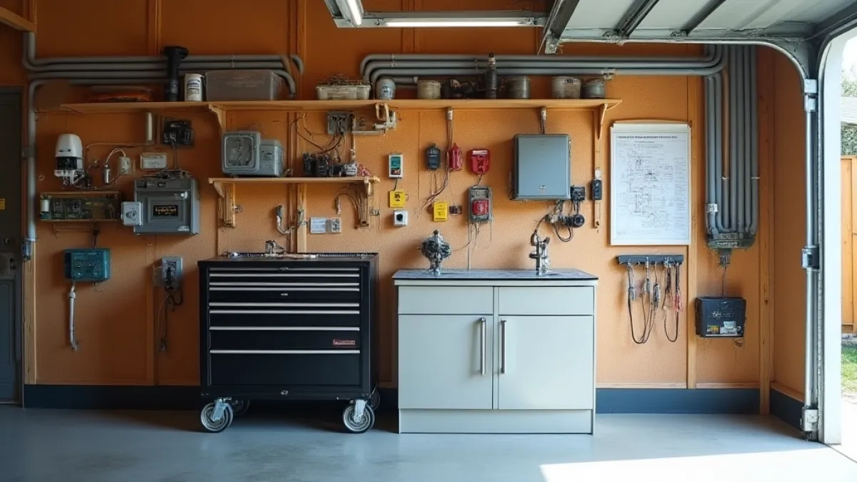 tabela natężenie światła garaż warsztat