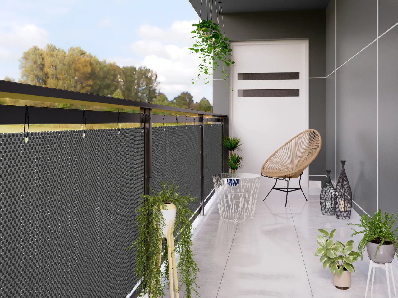 kreatywne pomysły na osłony balkonowe DIY