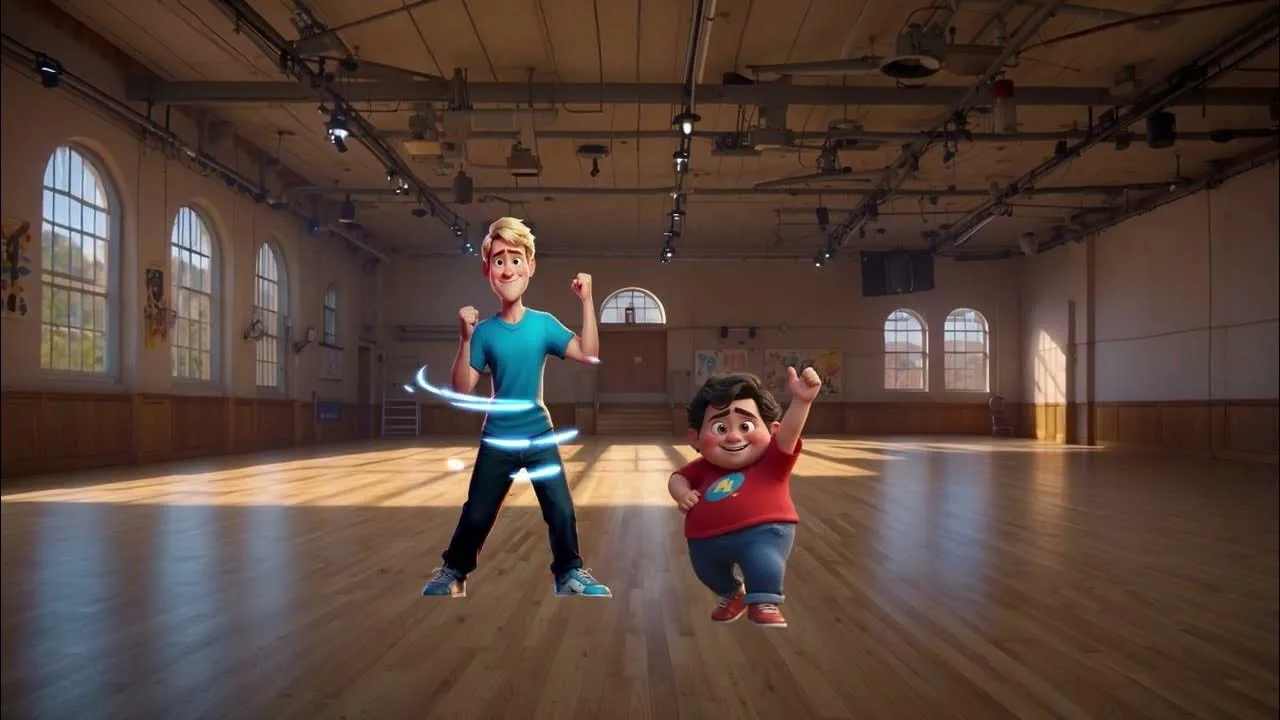 dzieci tańczące dwa michały