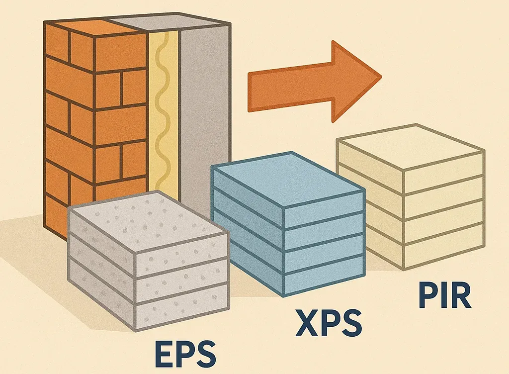 por&oacute;wnanie styropian XPS EPS PIR
