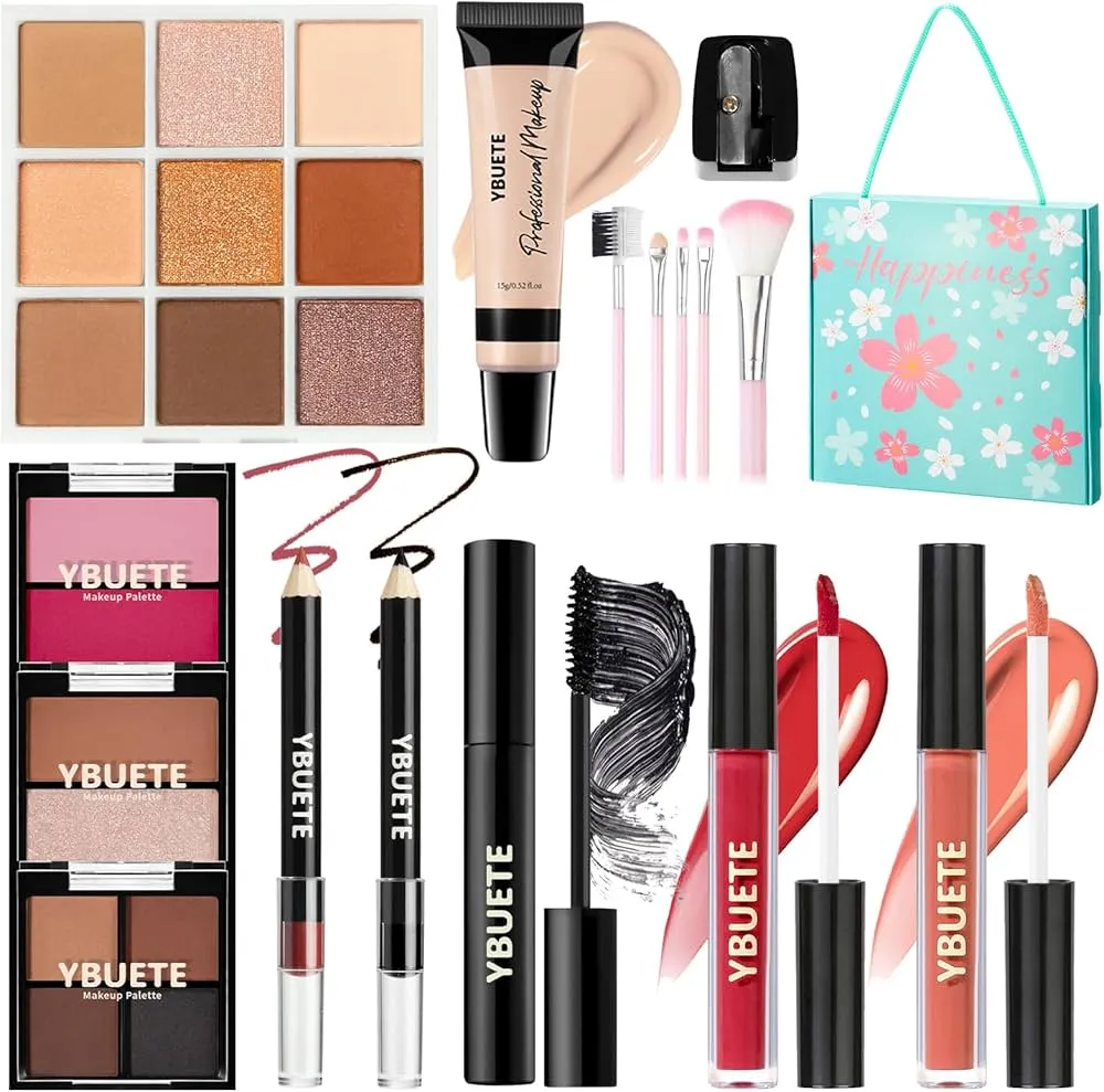 zestaw kosmetyków do makijażu dla początkujących