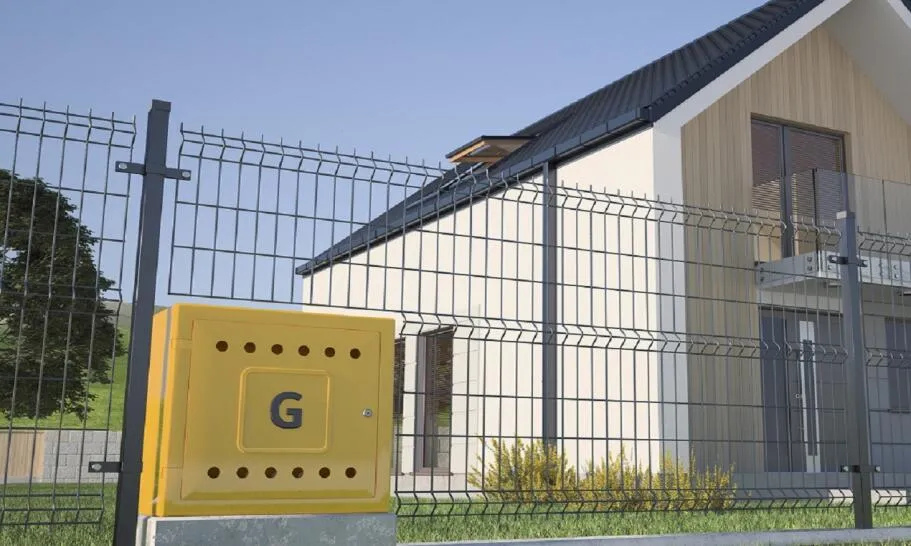 skrzynka gazowa na granicy działki