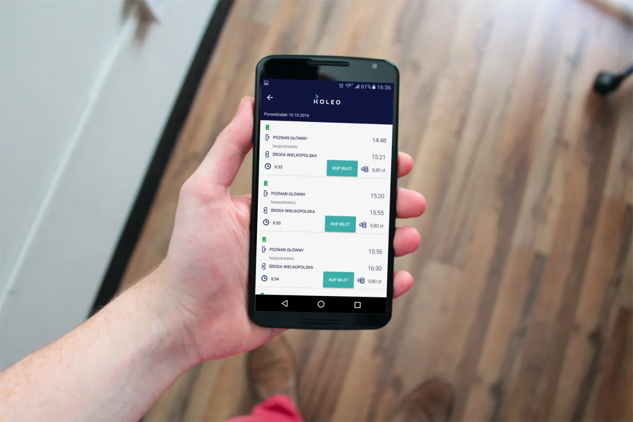 Por&oacute;wnanie aplikacji PKP Portal Pasażera PKP Intercity KOLEO
