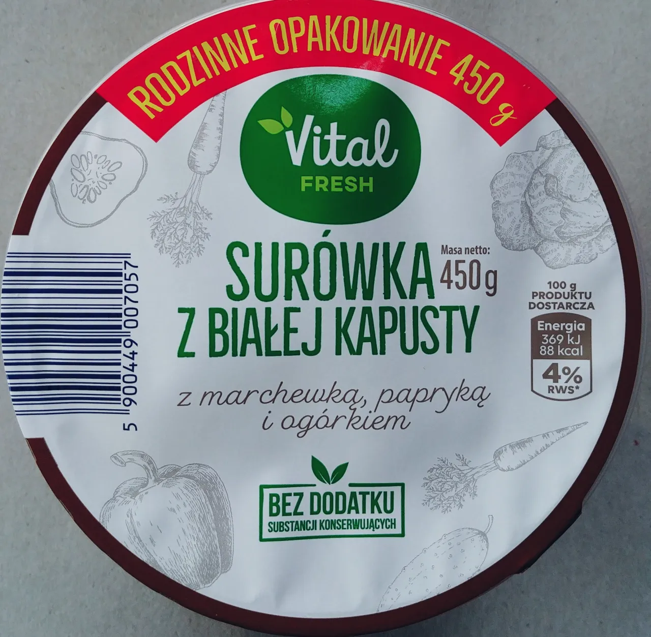 gotowa surówka z białej kapusty