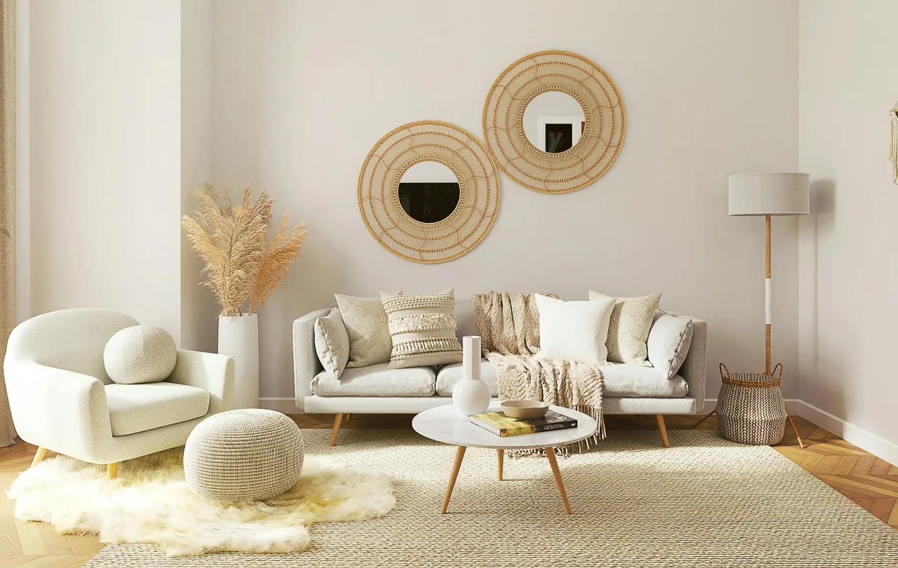 Modne kolory salonu 2026 Cloud Dancer barwy ziemi