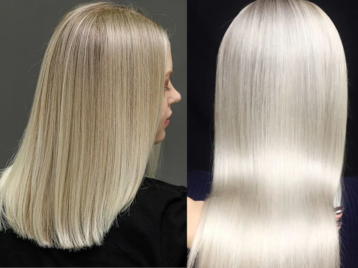 Jantar szampon rewitalizujący kolor efekty przed po