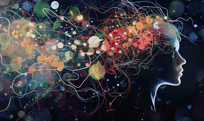 abstrakcyjna wizualizacja lęku lub strachu