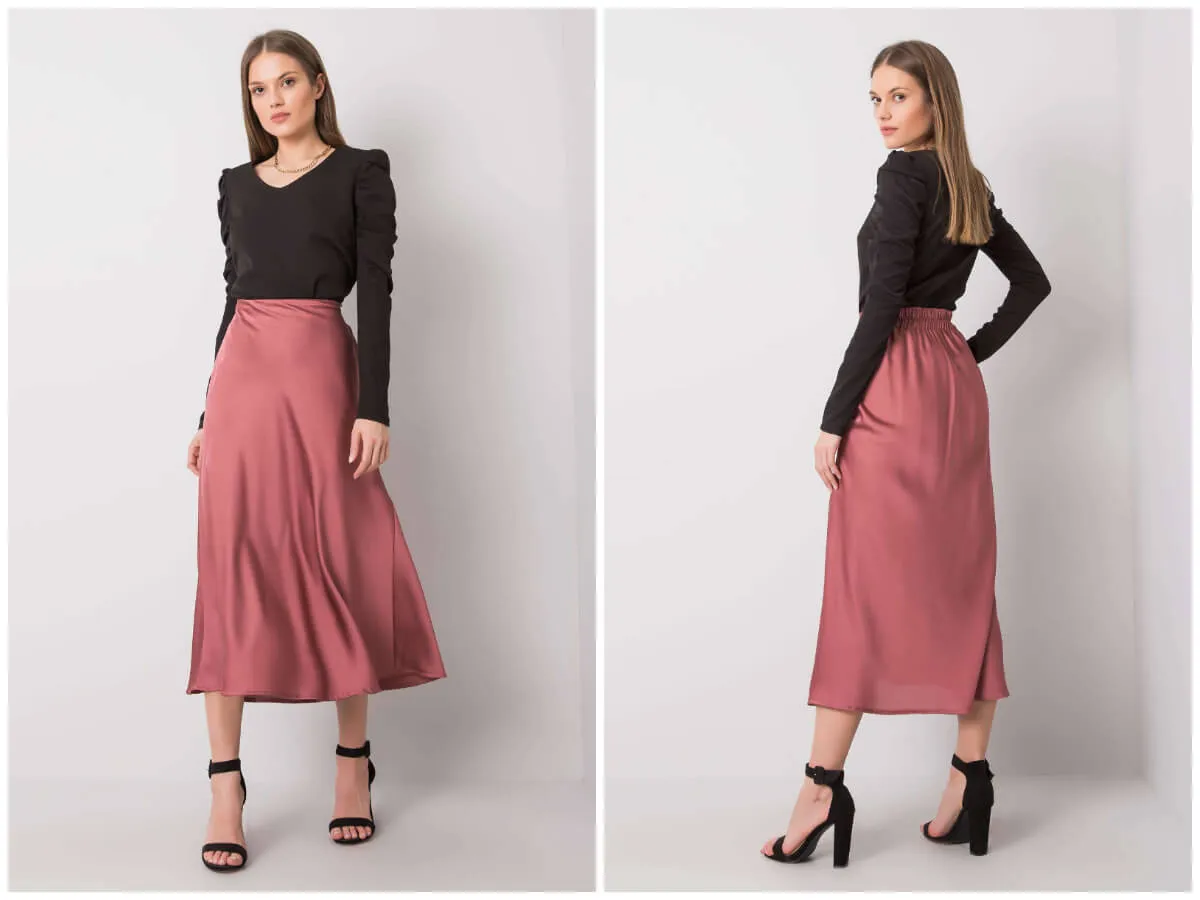 przykłady materiałów na spódnice z wysokim stanem