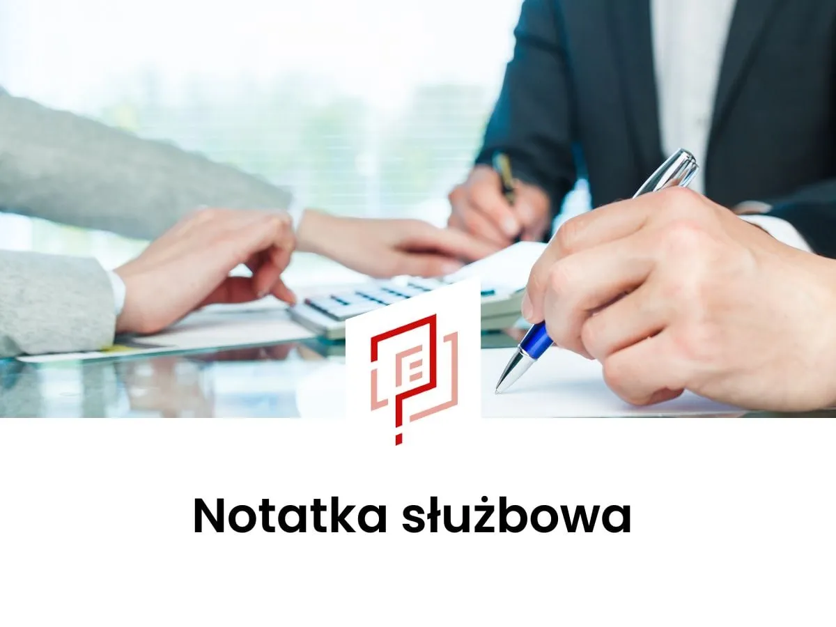 wzór notatki służbowej z rozmowy telefonicznej