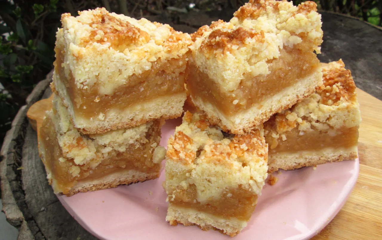 idealna szarlotka upieczona złoty kolor