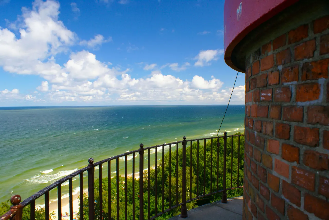 Latarnia morska Gąski widok Bornholm