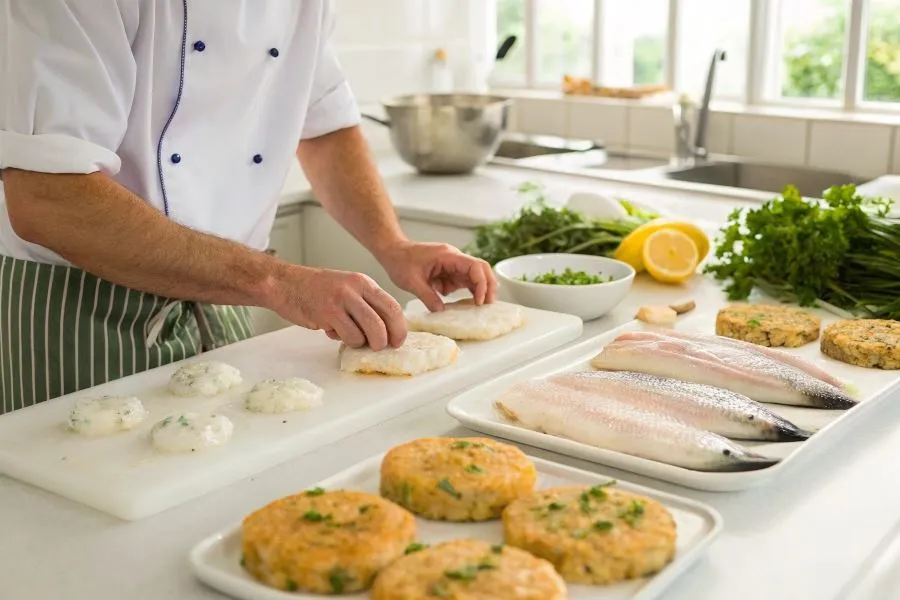 różne gatunki ryb do kotletów