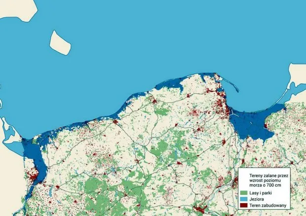 mapa odległości szczecin morze bałtyckie