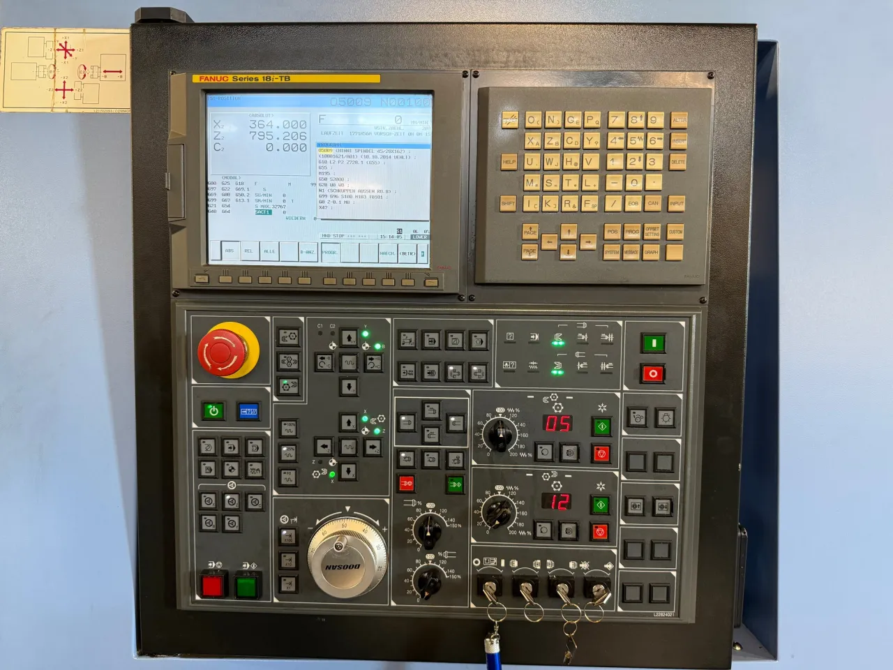 Fanuc PMC DIAG screen