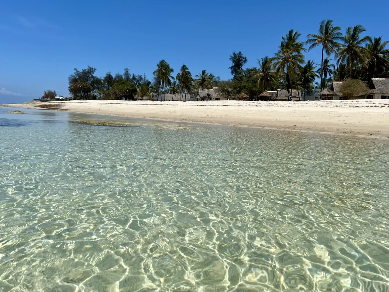 Diani Beach Kenia biały piasek turkusowa woda