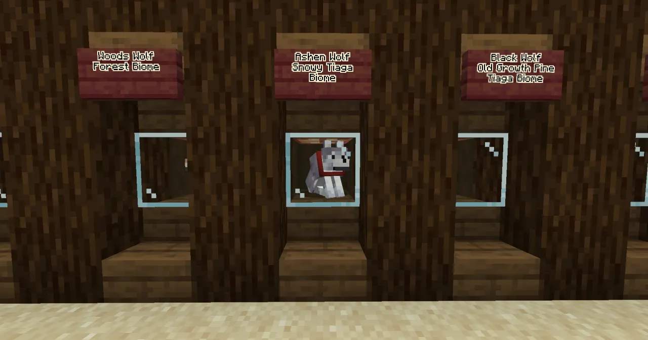 Minecraft biomy tajga las wilki