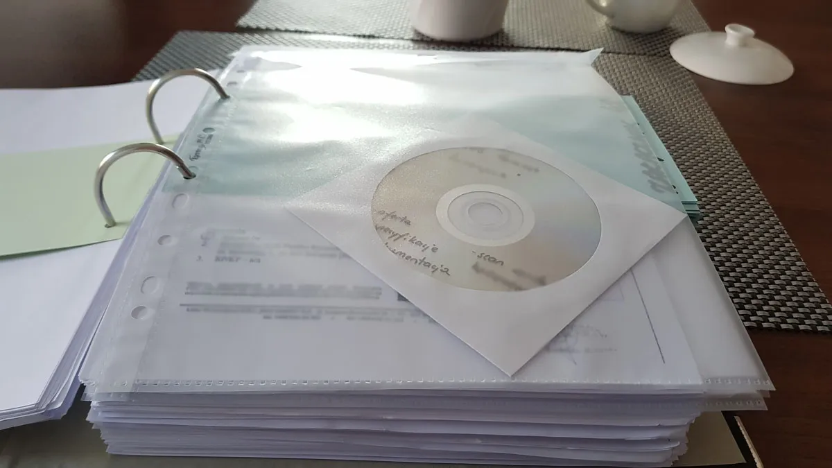 Płyta CD DVD nagranie sądowe