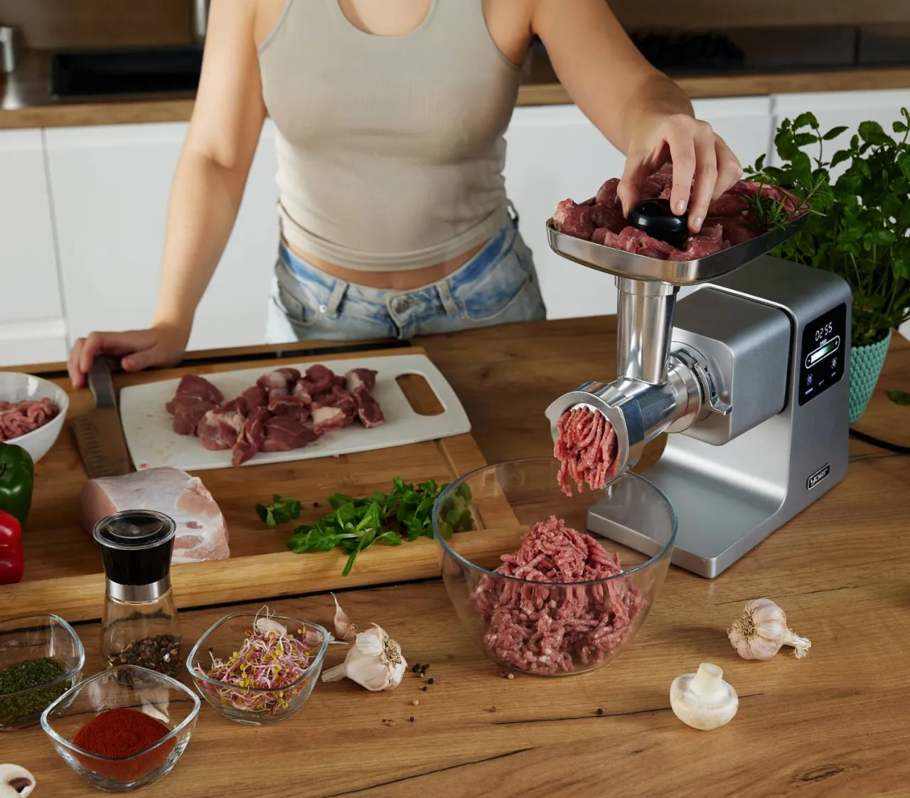 mielenie mięsa w maszynce