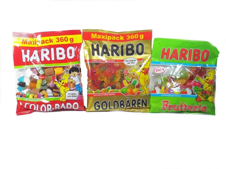 r&oacute;żne rodzaje żelk&oacute;w haribo