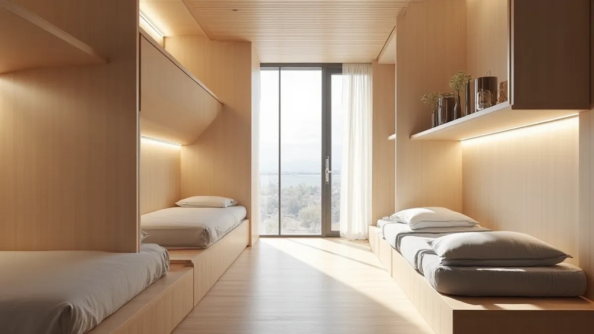 Wizualizacja hotelu w budowie z elementami kosztorysu