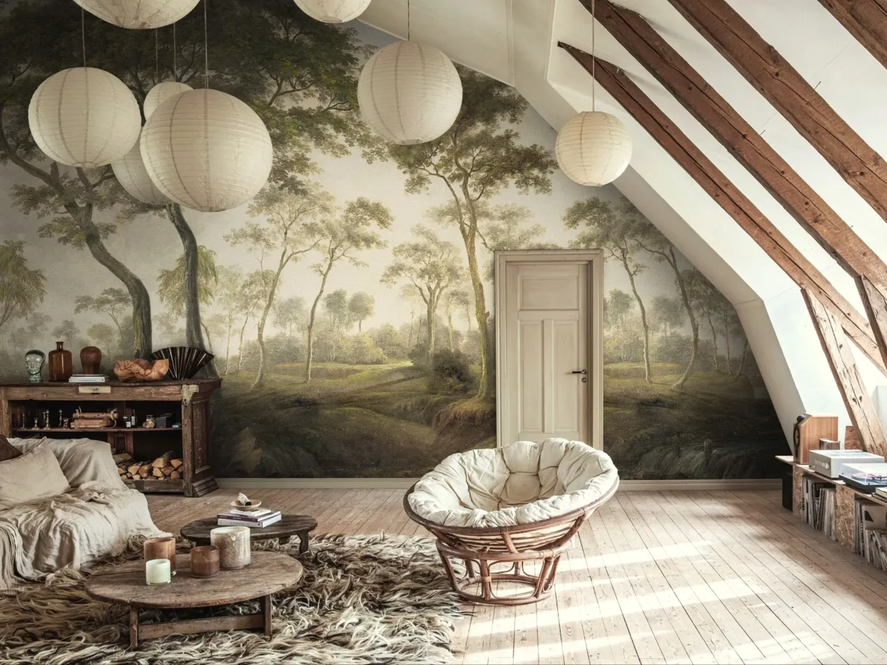 warstwowe tekstylia salon