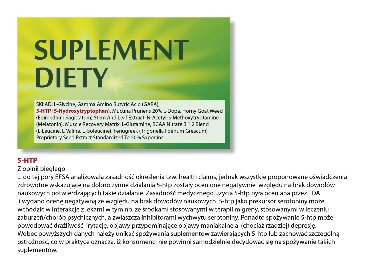 suplementy diety zagrożenia ryzyko ostrzeżenie