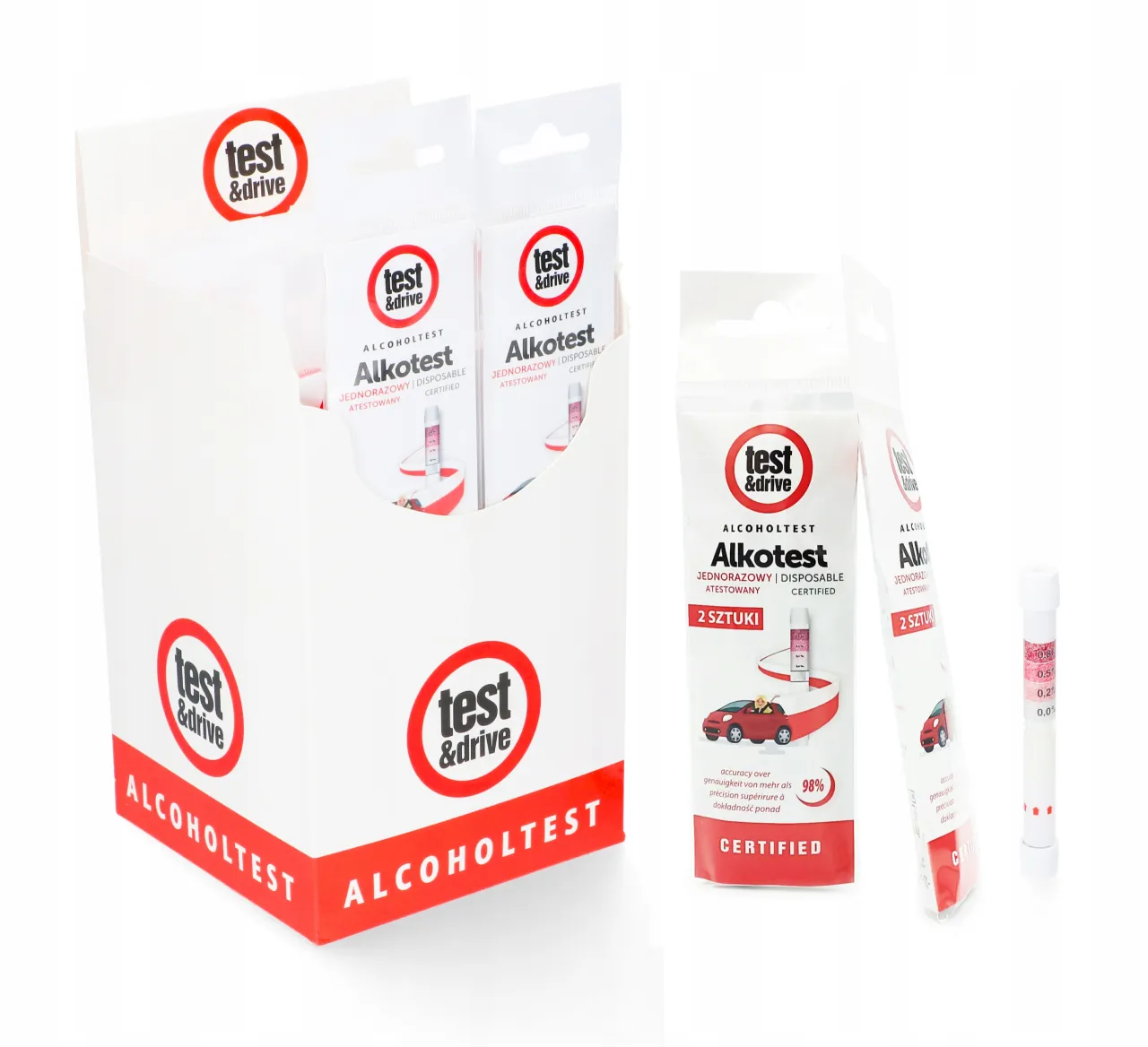 Atestowany alkomat, test trzeźwości